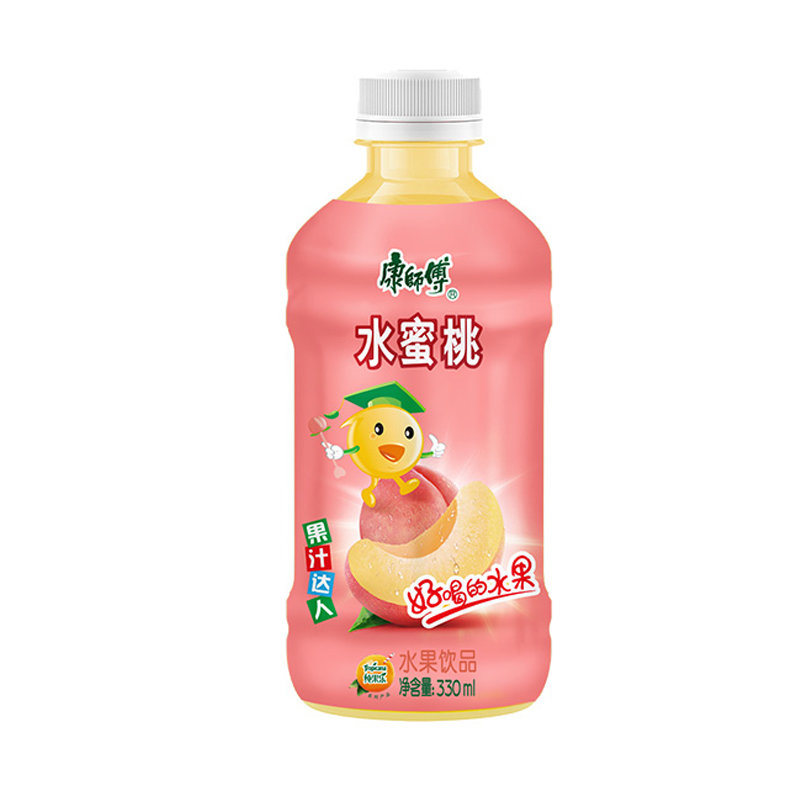 康师傅官方旗舰店康师傅饮料水蜜桃果汁达人330ml12瓶