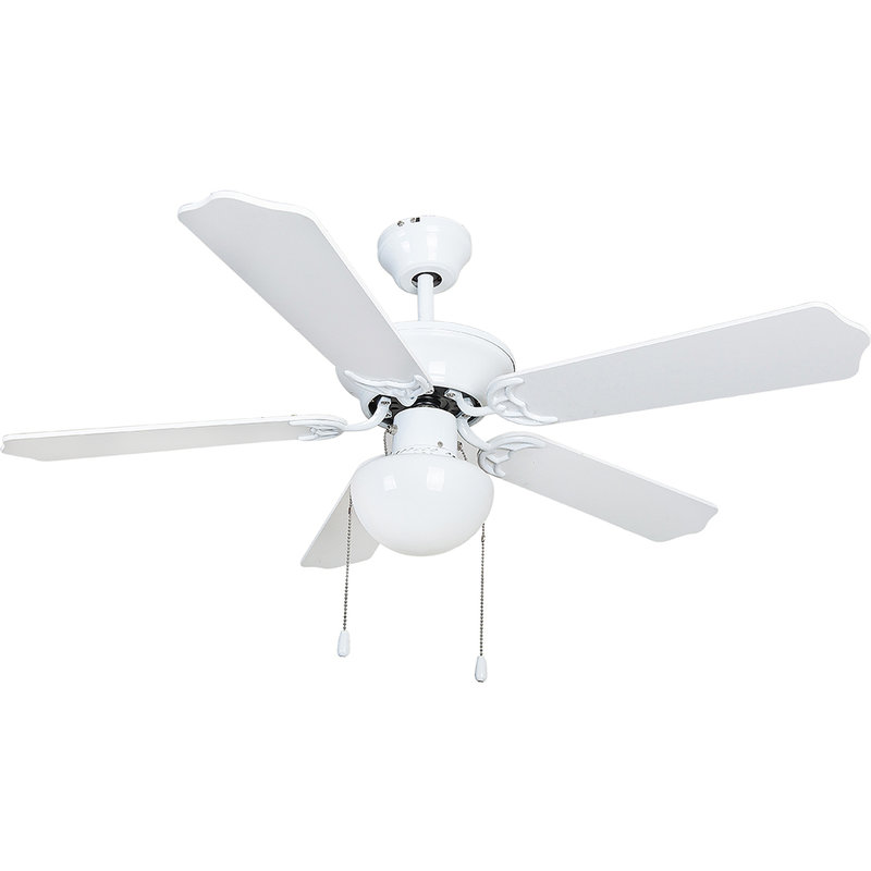 舒乐shulefdh041053档风速铝片吊扇5叶白