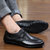 米斯康MR.KANG休闲男式鞋 商务鞋 正装皮鞋 单层软面牛皮透气软皮男鞋999(黑色)第3张高清大图