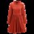 娃娃领红裙子小个子法式短款连衣裙春秋高腰赫本黑色裙子2021新款(红色 XL)第7张高清大图