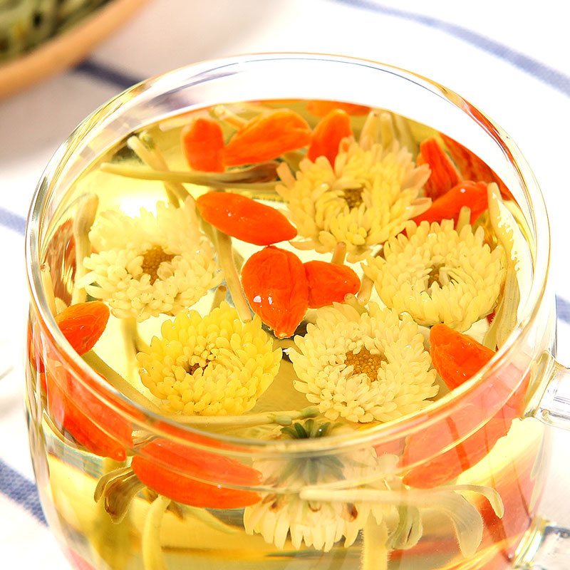 蒲草茶坊金银花枸杞菊花茶200g盒独立小包花茶水果茶泡水茶新疆西藏