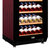 西伯仑XL-68智能恒温红酒柜 茶叶柜 冷藏柜 冰吧展示柜 实木层架 红木纹(红色明拉手挂杯)第5张高清大图