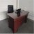 江曼办公家具老板桌总裁桌大班台办公桌油漆实木贴皮经理桌1.8m*0.9m*0.76m第10张高清大图
