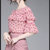 素芬 雪纺衬 短裤 夏季时尚短袖套装女装新品 气质名媛吊带三件套(粉红色 L)第5张高清大图