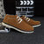 洛尚LSF33 新款男士低帮休闲鞋英伦反绒皮板鞋伐木鞋透气单鞋(卡其色)第3张高清大图