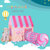 儿童游戏屋公主折叠城堡房子宝宝海洋球池玩具室内小帐篷通道tp2316(粉色甜品屋+爬行垫)第2张高清大图