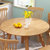 一米色彩 北欧实木餐桌现代简约圆形椅组合家用小户型1米饭桌日式餐厅(原木色 一桌四椅)第3张高清大图