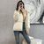 MISS LISA韩版短款棉服冬季小个子女装加厚棉袄外套D0001(杏色 L)第2张高清大图