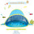 儿童帐篷全自动速开卡通沙滩室内遮阳小孩海边玩水玩沙帐篷游戏屋tp2356(蓝色)第5张高清大图