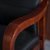 巢湖新雅 XY-A033 耳朵椅扶手会议椅 木质办公椅(红棕色 橡木)第5张高清大图