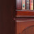 云艳办公用品油漆书柜办公柜储物柜主管柜五门文件柜 YY-G0004 酒红色第2张高清大图