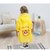 儿童雨衣宝宝女童幼儿园男童透明防水雨披1-3岁小童男学生2-6小孩(黄色 S80-90厘米高宝宝)第5张高清大图