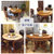 欧式餐桌椅组合复古实木大理石圆桌餐厅圆桌家用6人歺桌子(2米木面圆桌+14椅送转盘)第3张高清大图