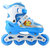 ENPEX乐士溜冰鞋MS170八轮全闪光轮滑鞋卡通旱冰鞋 PU轮可调尺码 送护具(蓝色S)第3张高清大图