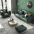 TIMI免洗防污科技布乳胶沙发轻奢三人四人直排组合客厅沙发(暖橘色+米白色 三人位2.1米)第5张高清大图