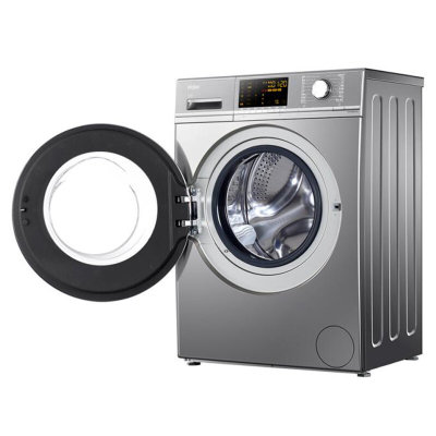 海尔（Haier）洗衣机G80758BX12S 滚筒全自动变频节能1级能效大容量家用直驱中途加衣节能静音超薄水晶(8公斤)