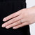 鸣钻国际钻石戒指女开口 白金六爪结婚钻戒铂金婚戒  可调节第4张高清大图