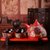 中国红色陶瓷结婚茶具套装创意婚庆用品长辈敬茶杯壶新婚礼品礼物  5件(5件)(内黑外红双喜1壶0)第4张高清大图