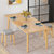 北欧风长方形实木腿餐桌椅组合现代简约饭桌家用小户型4-6人餐桌(120*60cm蓝松色单餐桌)第4张高清大图