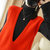 2022春秋新款羊绒女士V领无袖套头纯色马甲毛衣针织马夹 GH039(红色 XL)第5张高清大图