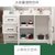 俊采云JCY-N16餐边柜厨房柜子储物柜茶水柜酒柜碗柜家用经济型多功能柜带玻璃（单位：个）(暖白色)第4张高清大图