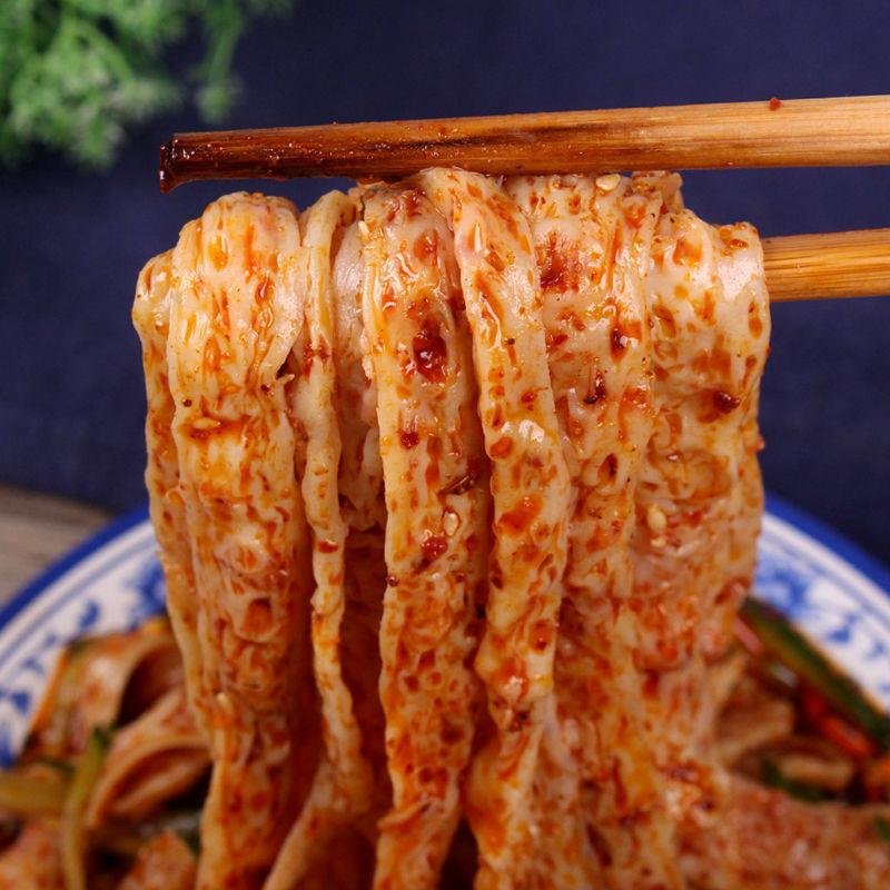 陕西产香辣牛筋面2805袋2袋7袋擀面皮凉皮带调料速食辣条