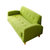 TIMI天米布艺沙发 小户型沙发 卧室阳台书房沙发  双人小沙发(绿色 双人沙发)第5张高清大图