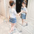 jk制服女童夏季短袖水手服10岁9儿童夏装学院风中大童百褶裙套装(蓝色 130)第3张高清大图