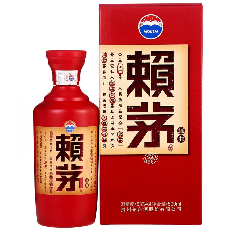 53度貴州茅臺酒股份公司賴茅酒端曲(整箱裝500ml*6瓶)【圖片 價格