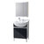 TOTO浴室柜 浴室镜柜组合套装 LDSW601K/W落地式(灰色 柜子+龙头+浴室镜)第3张高清大图