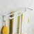 吉派（JiPAi）卫浴太空铝浴室挂件置物架浴巾架毛巾架套装(双杆)第3张高清大图