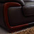 左右真皮沙发 头层牛皮现代中式转角带贵妃位大户型客厅家具组合皮艺沙发 DZY2606-1(深咖色(C1013) 转二件反向)第4张高清大图