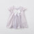 davebella戴维贝拉女童夏季新款连衣裙 宝宝绣花公主裙DB7464(18M 紫色)第2张高清大图