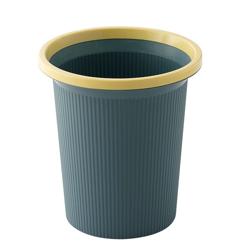 北欧家用创意客厅厨余垃圾桶竖条卫生间无盖大号容量厕所小拉圾筒大号