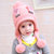 儿童秋冬帽子毛线保暖绒款护耳帽女孩2-3-5岁(2-5岁 黑色)第4张高清大图