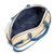 蔻驰（COACH） 经典C纹皮革包边贝壳斜挎手提女包 F57493 小号(蓝色)第3张高清大图