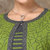【新品上市】R恒源祥女士羊毛衫春季装假两件套圆领女式毛衣纯羊毛针织衫上衣(浅绿 95)第4张高清大图