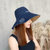 Bonbfenssan 波梵森2021夏季新款盆帽双面可戴可折叠遮阳帽太阳帽(酒红色)第2张高清大图