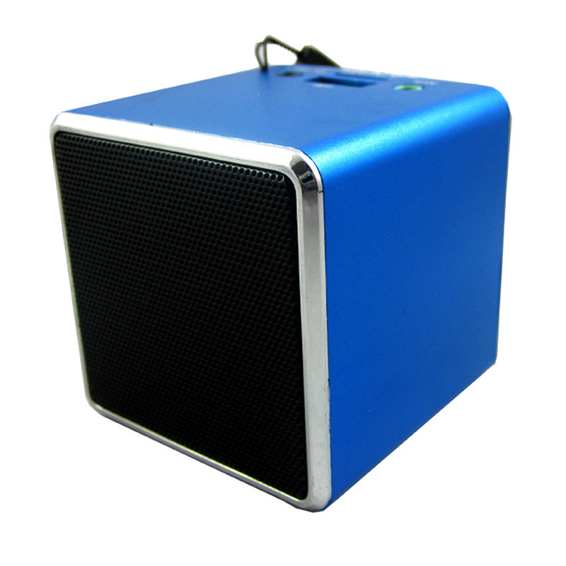 小霸王suborpl260便携式插卡音箱fm收音机便携式插卡音响移动音箱蓝色