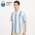 阿根廷国家队官方商品丨男女通用新蓝白polo衫球衣T恤梅西足球迷(天蓝色 3XL)第2张高清大图