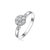 CRD克徕帝珠宝 克拉星辰 璀璨群镶时尚女戒 求婚结婚钻石戒指 G0805YS第4张高清大图