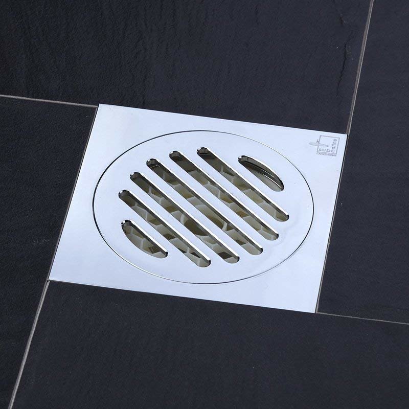 潜水艇submarine纯铜淋浴地漏套装磁式密封防臭地漏面板直条淋浴大