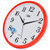 康巴丝时尚创意客厅钟表挂钟静音简约时钟C2246(红色)第3张高清大图