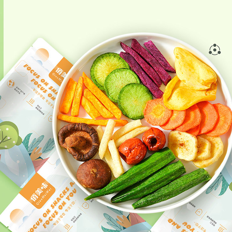 俏美味果蔬脆18种配比250g500g袋混合果蔬脆500g袋