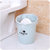 垃圾桶 塑料客厅无盖卫生间垃圾桶厨房欧式家用卧室垃圾筒lq0600(蓝色 大号)第3张高清大图