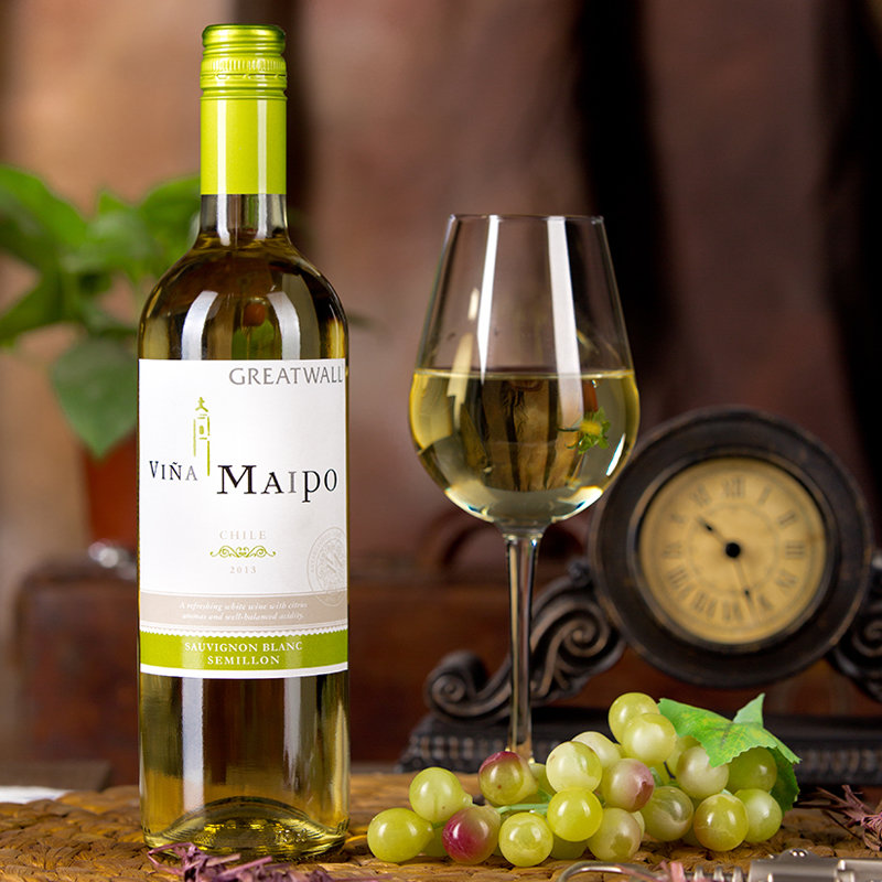 意大利长城喝彩asti起泡葡萄酒 长城梦坡(vina maipo)经典干白双支