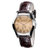 阿玛尼（Armani）女士罗马面两针半皮带手表AR0646(棕色 皮带)第2张高清大图