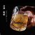 收藏手作 日式锤纹洋酒杯威士忌酒杯家用冰川啤酒杯冰冻玻璃杯子(单只磨砂初雪杯+一只冰球模具)第2张高清大图