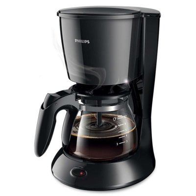 飞利浦（PHILIPS）HD7431/20 全自动美式咖啡机 家用滴漏式 半自动煮咖啡机 防滴漏咖啡壶 黑色塑料机身