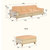左右真皮沙发现代简约时尚大小户型客厅沙发组合实木家具 DZY6008(C1012青灰色 四人位)第5张高清大图